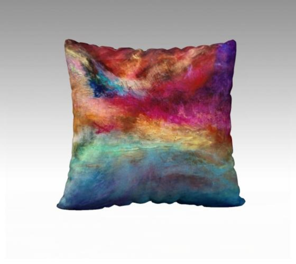 Red Abstract Throw Pillows | Throw Pillows | E. Wildman Gallery
