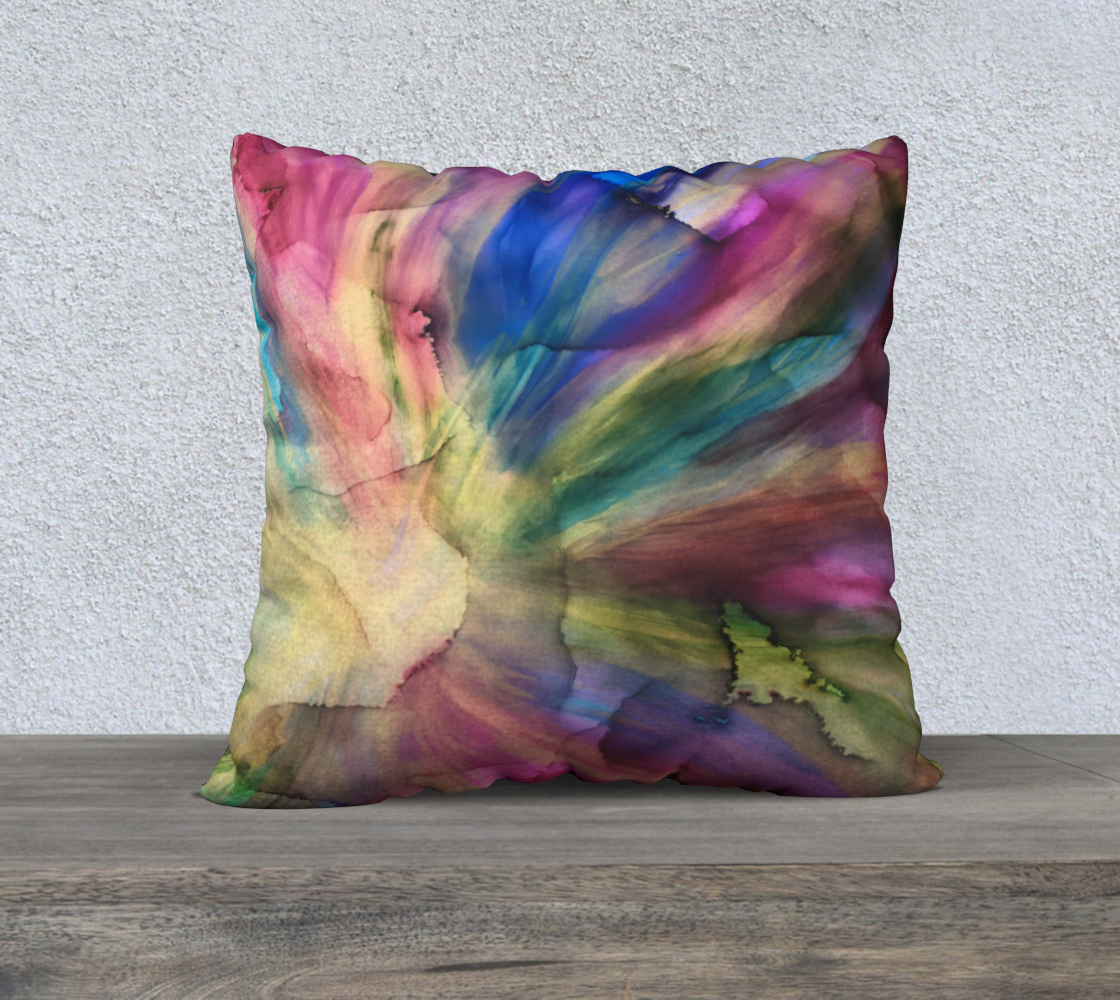 Softly Fluttering - 18" X 18" - FREE SHIPPING