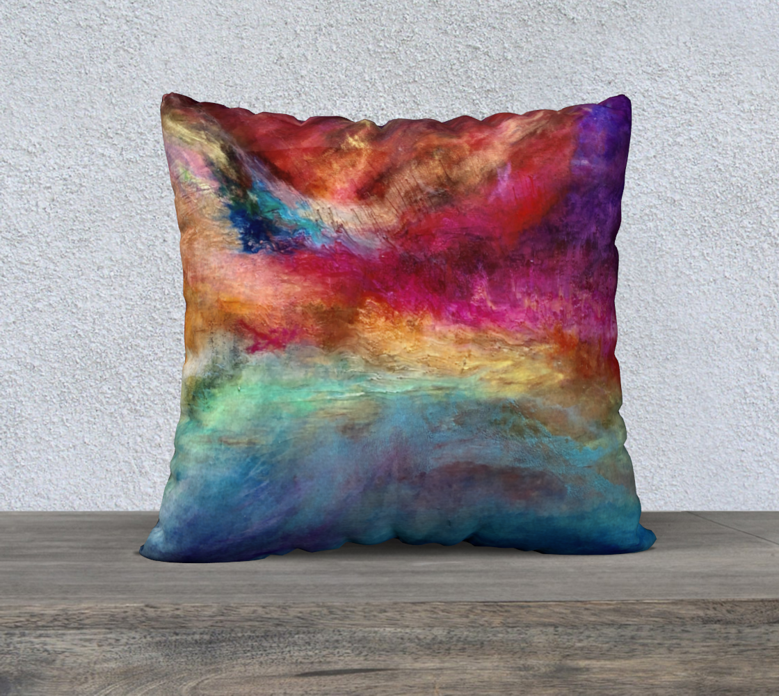 Red Abstract Throw Pillows | Throw Pillows | E. Wildman Gallery