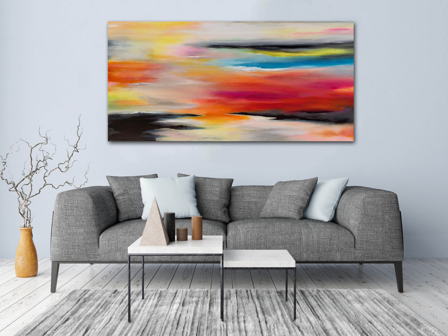 Abstract Sunset Painting | Sunset Abstract Art | E. Wildman Gallery