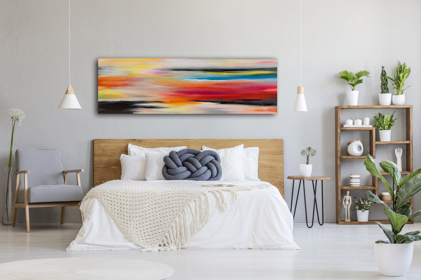 Abstract Sunset Painting | Sunset Abstract Art | E. Wildman Gallery