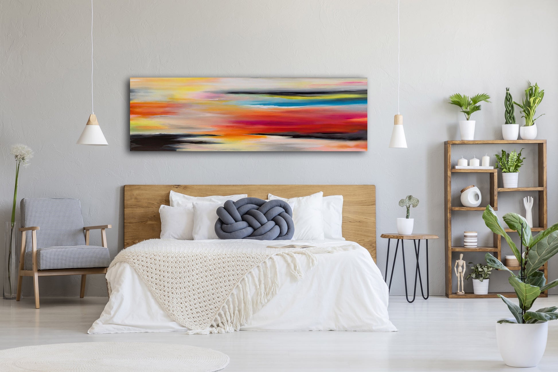 Abstract Sunset Painting | Sunset Abstract Art | E. Wildman Gallery