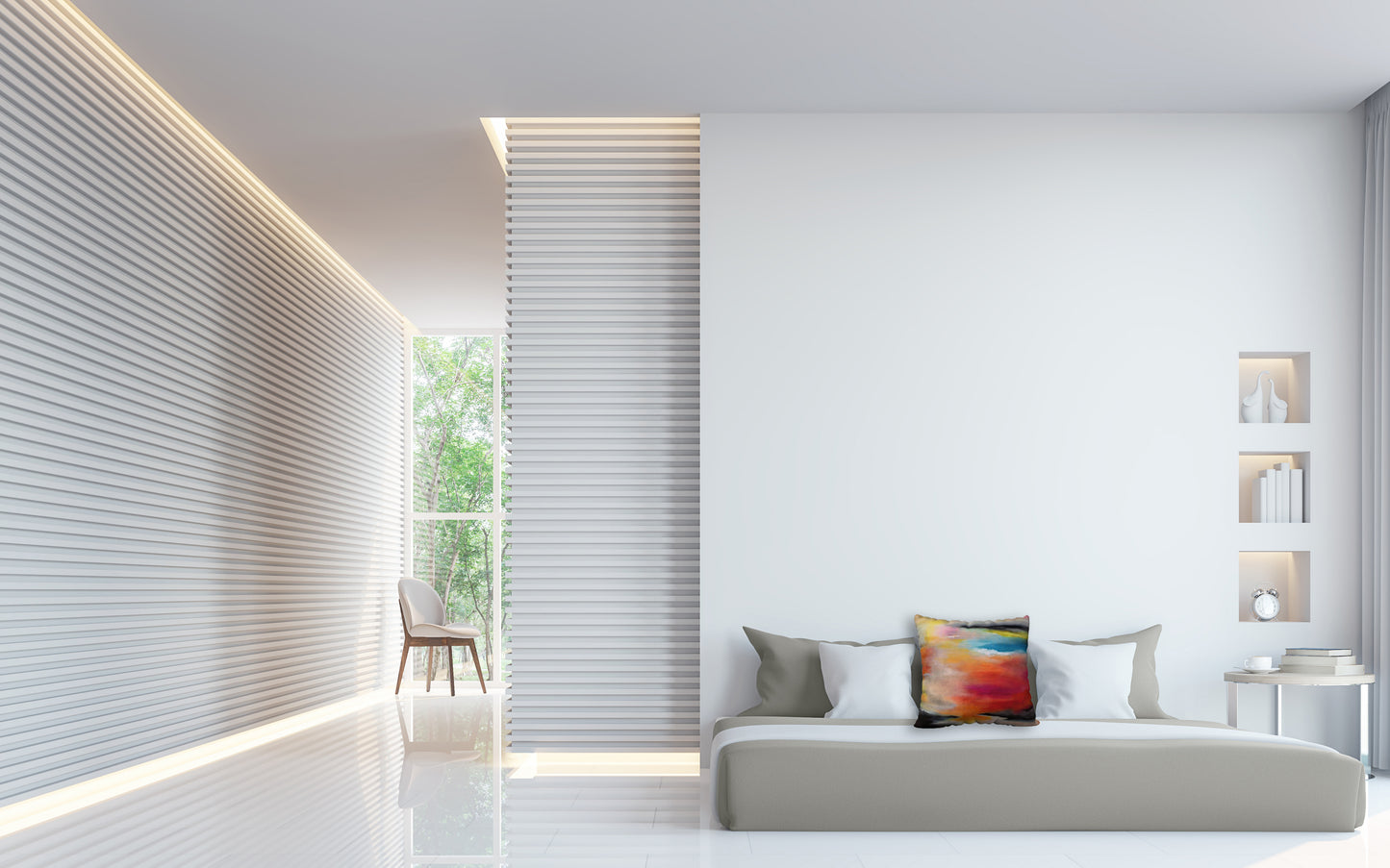 Abstract Sunset Pillow | Throw Pillow | E. Wildman Gallery