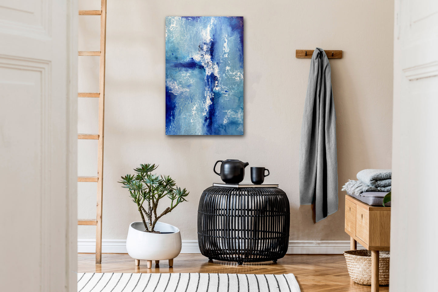 Blue Abstract Painting | Abstract Painting | E. Wildman Gallery