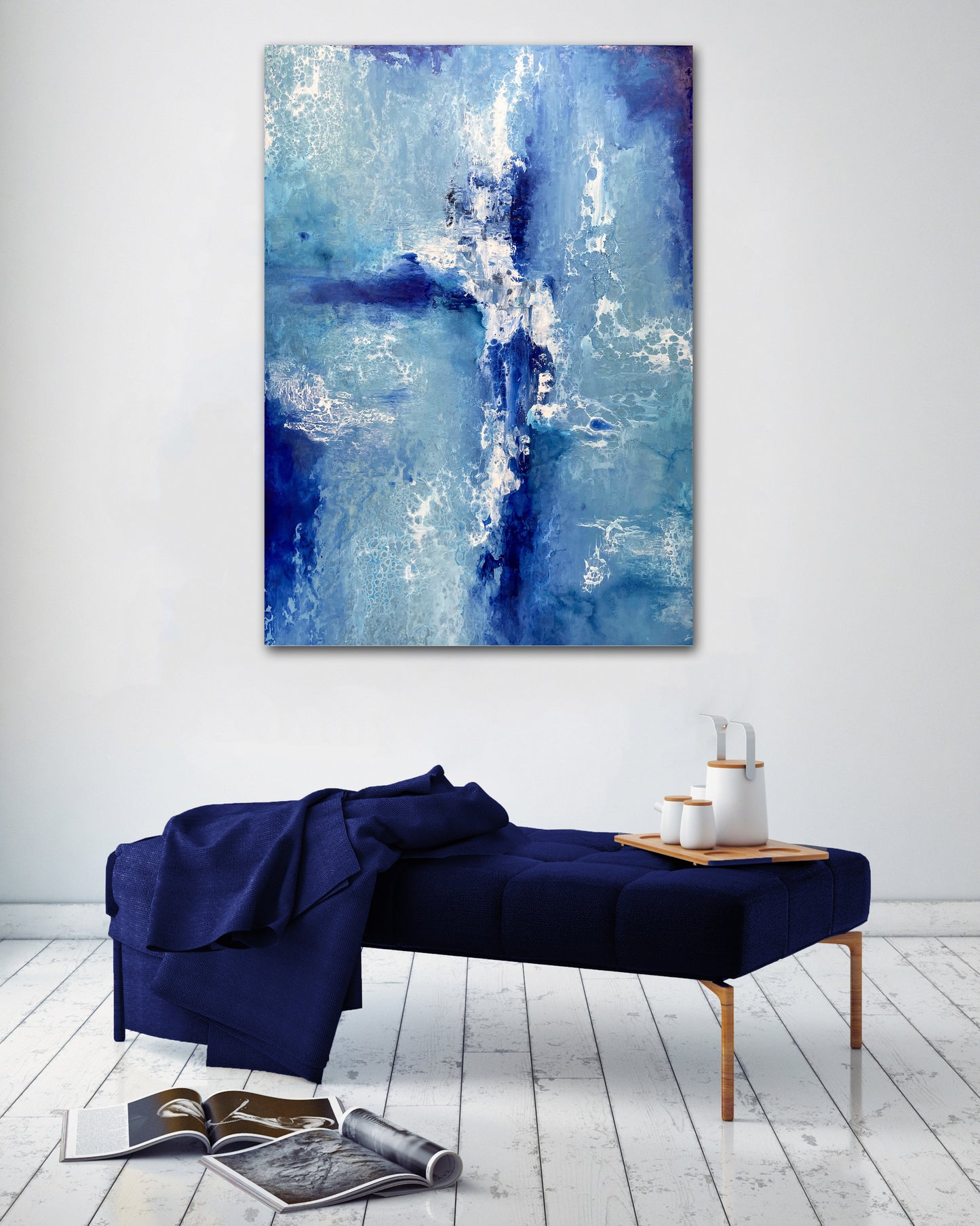 Blue Abstract Painting | Abstract Painting | E. Wildman Gallery