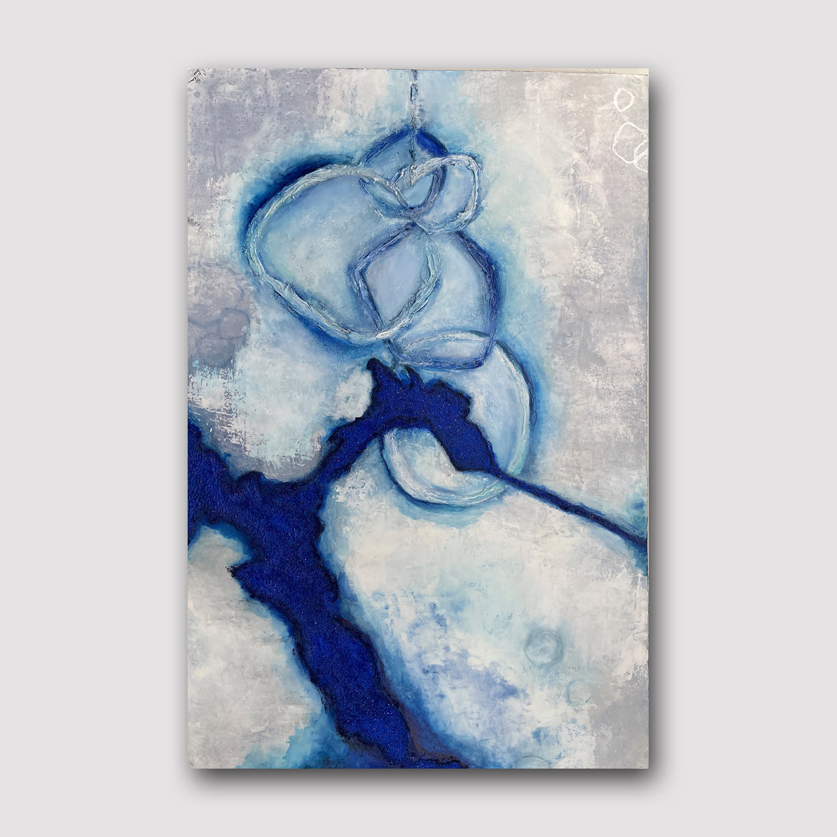 Blue Abstract Art Painting | The Storm painting | E. Wildman Gallery