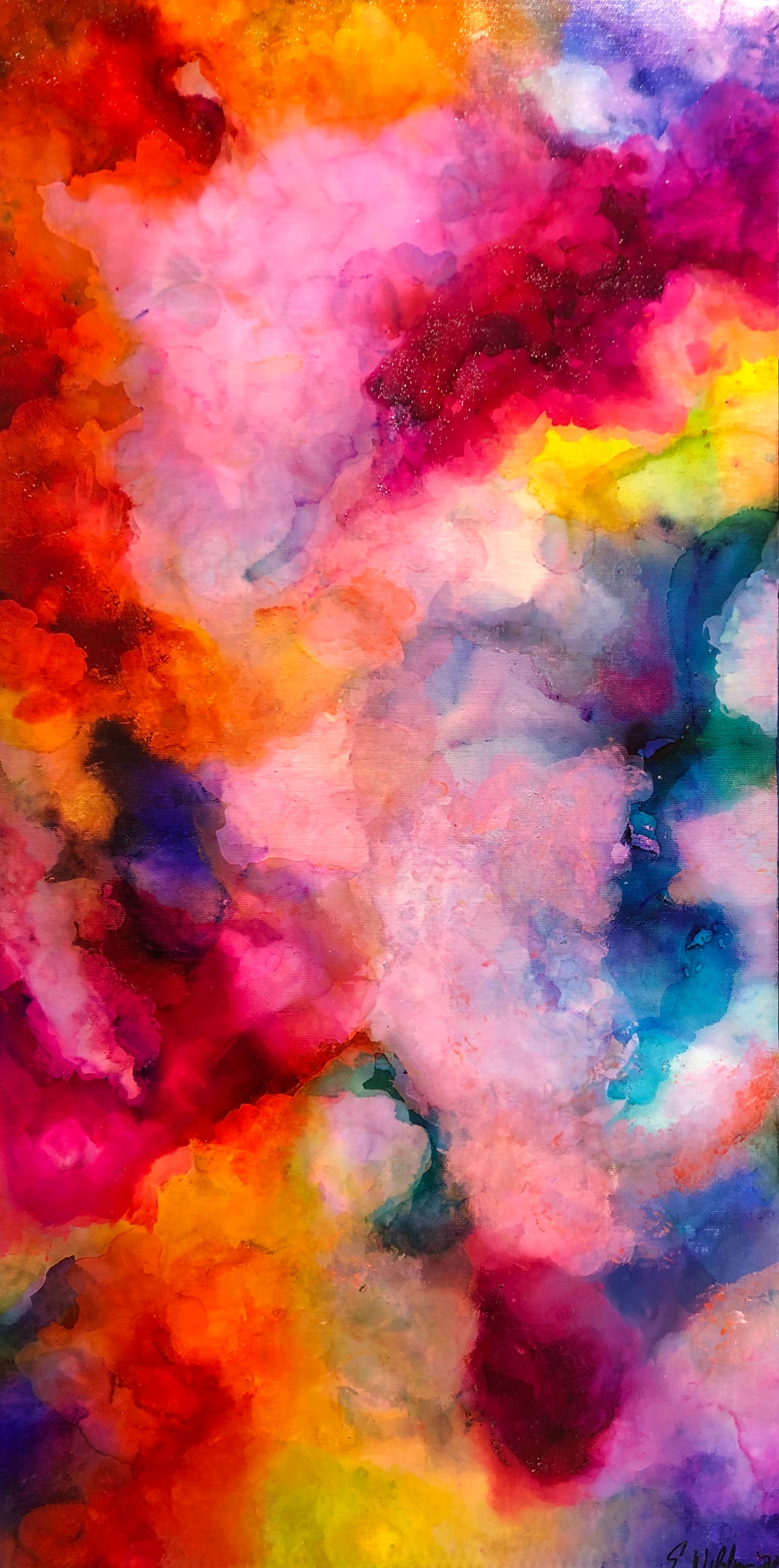 Colors with the Rain 15" X 30" - SOLD