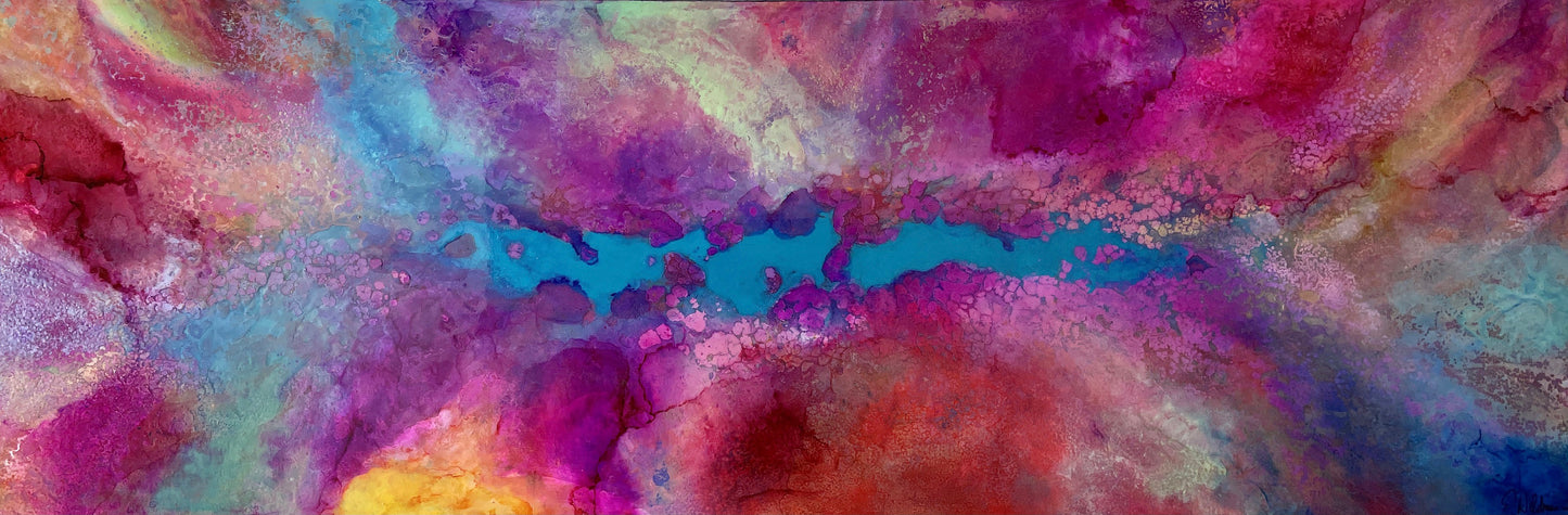 Flowing with Whimsy 24" X 72" - SOLD