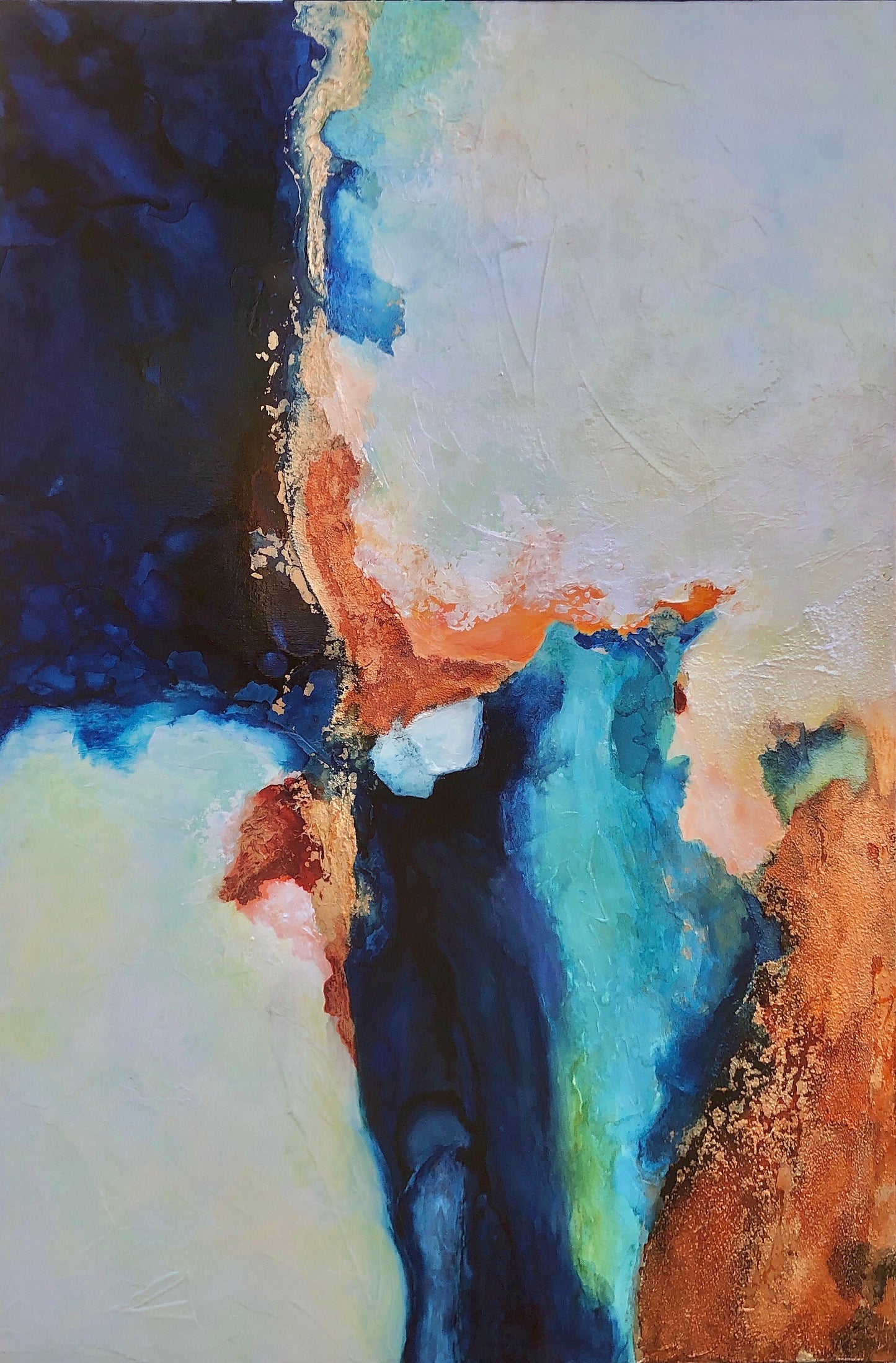 Peering Over 40" X 60" - SOLD