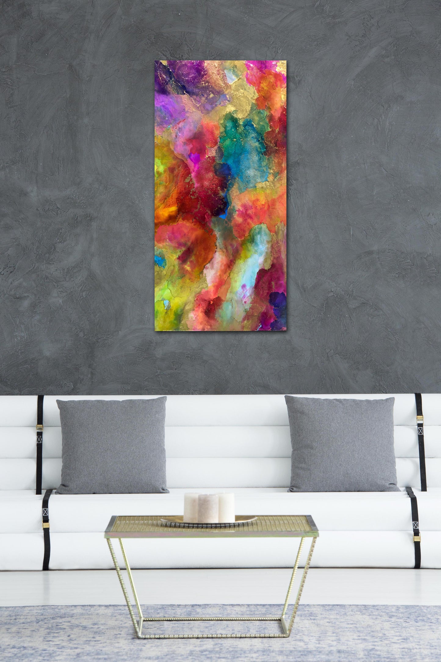 Seduced in Gold 15" X 30" - SOLD