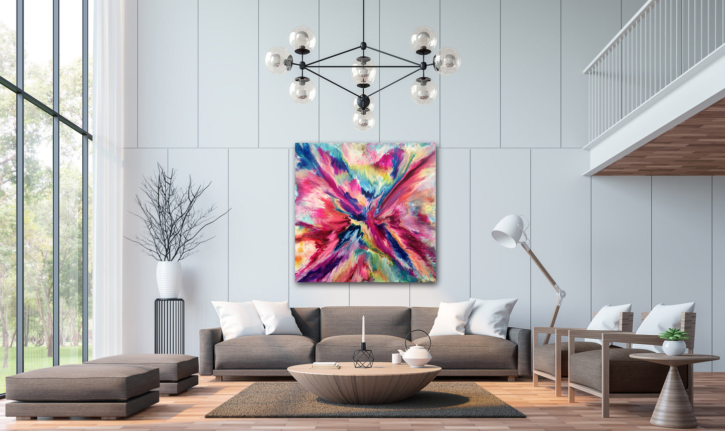 Soaring to Utopia 60" X 60" - SOLD