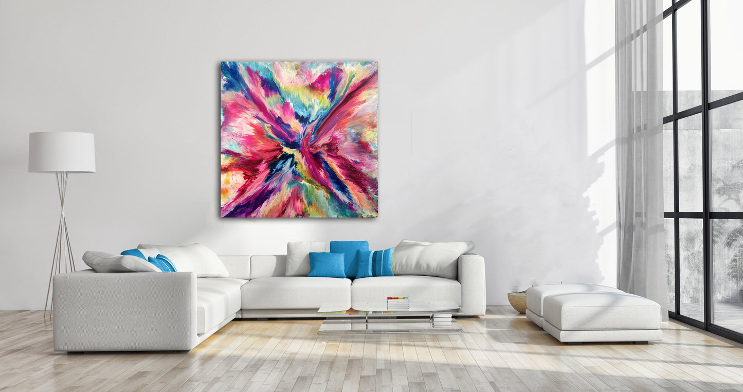 Soaring to Utopia 60" X 60" - SOLD