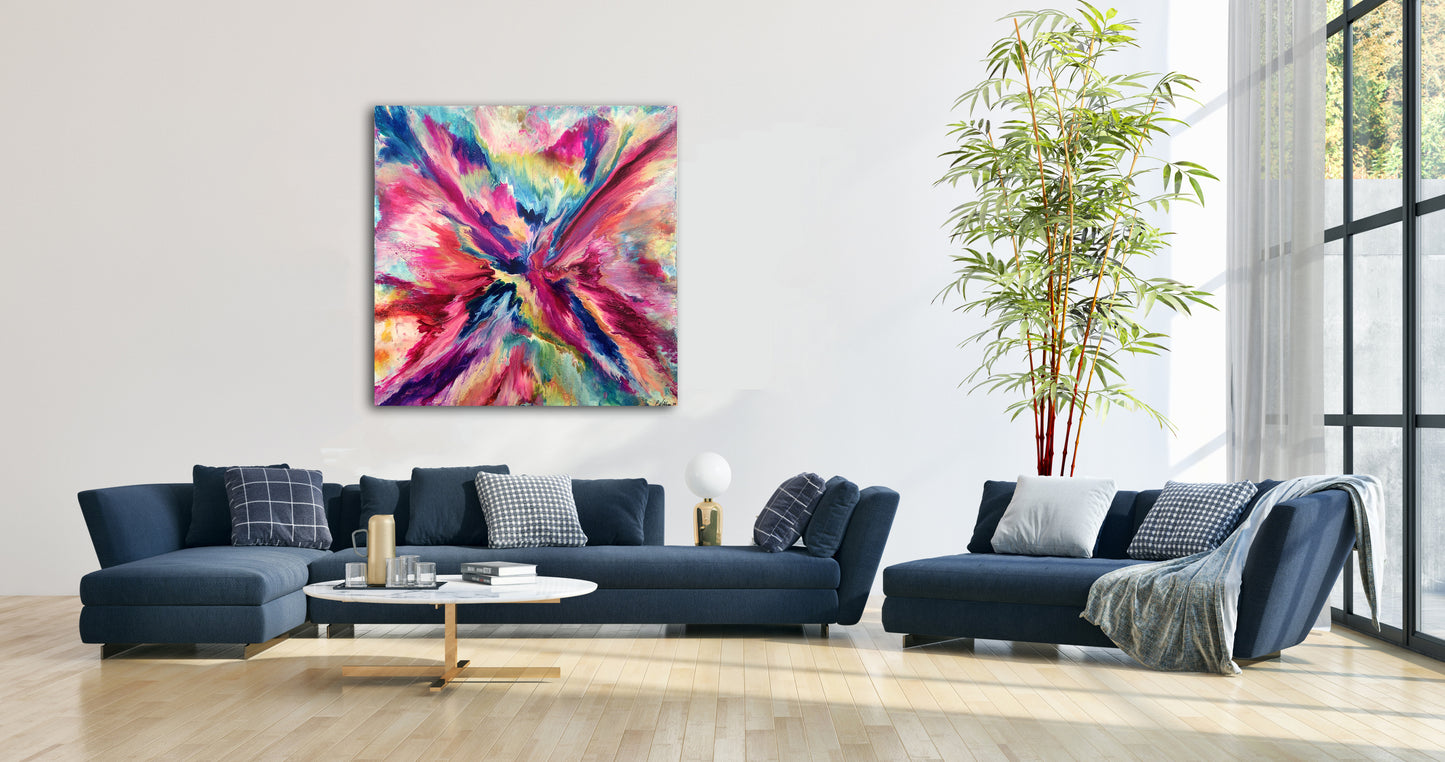 Soaring to Utopia 60" X 60" - SOLD