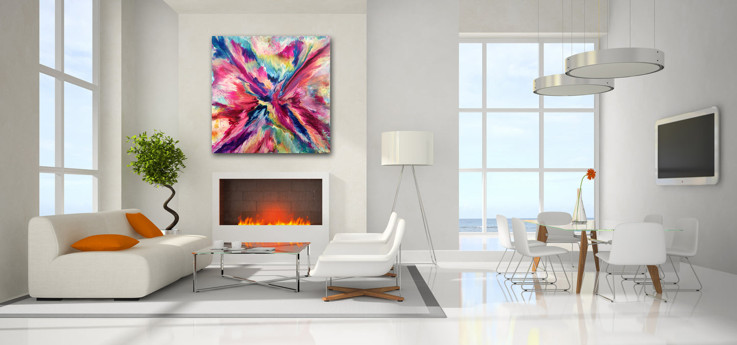 Soaring to Utopia 60" X 60" - SOLD