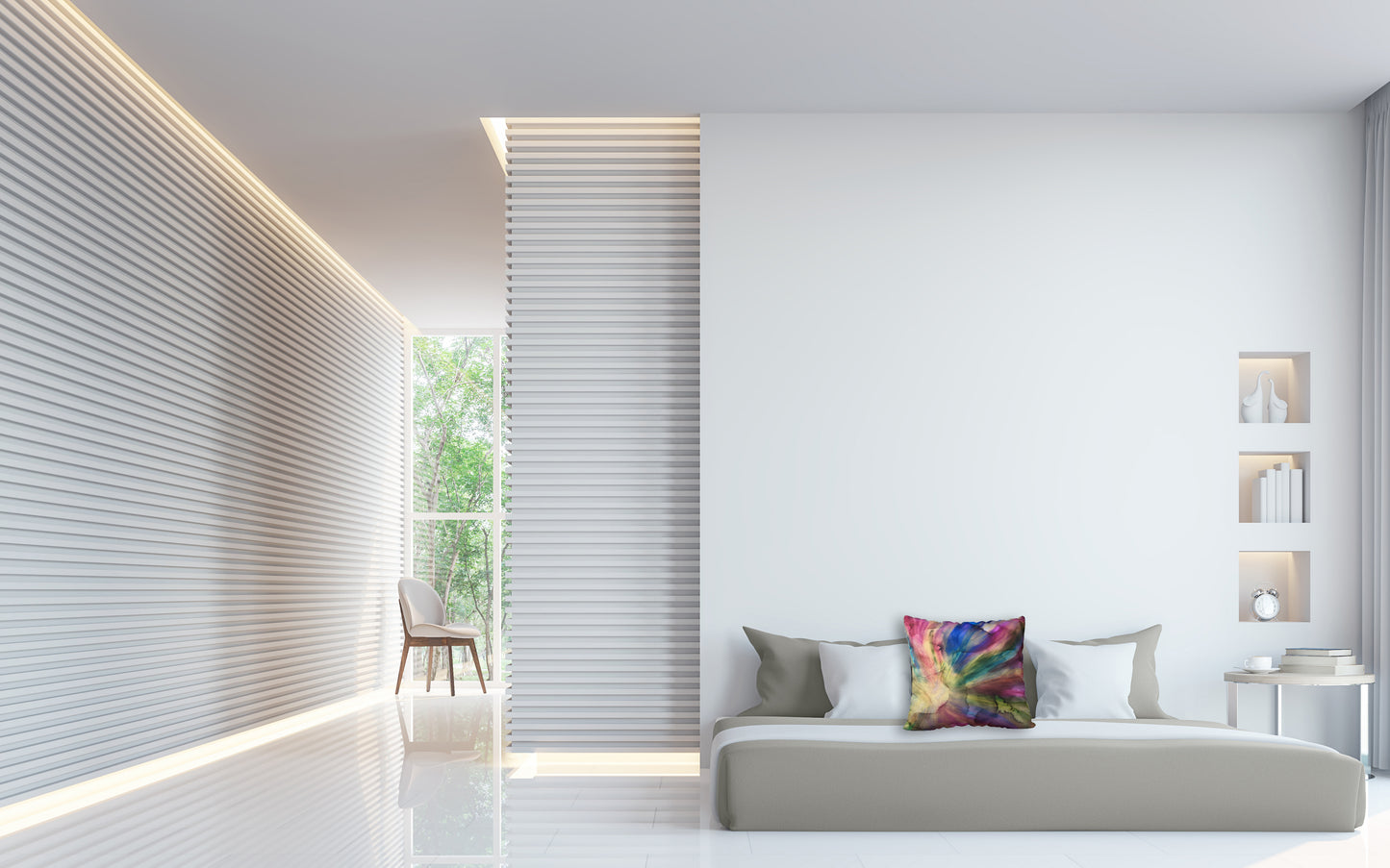 Softly Fluttering - 18" X 18" - FREE SHIPPING