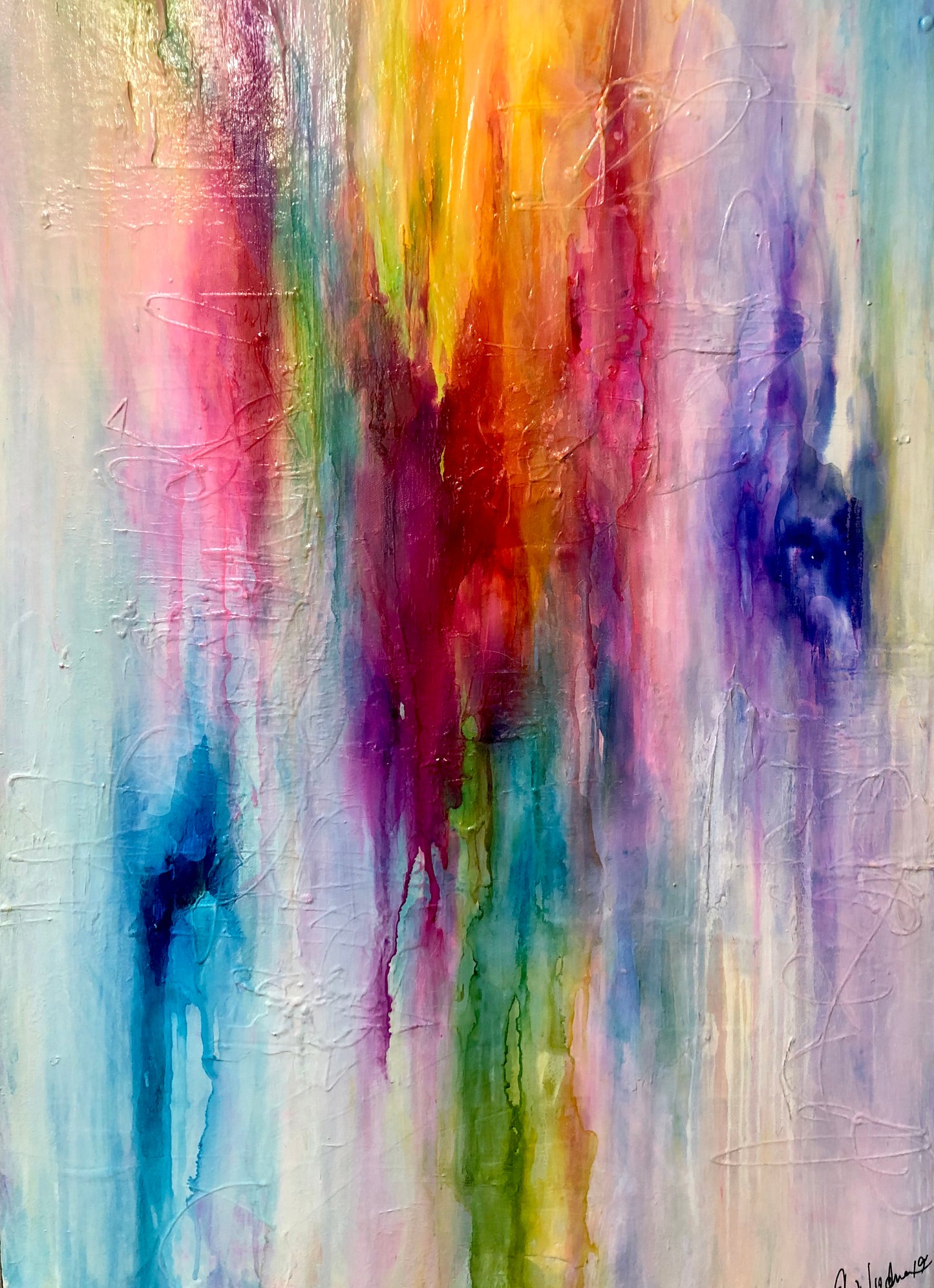 Mix Color Art Painting | Rainbow Colors Art | E. Wildman Gallery