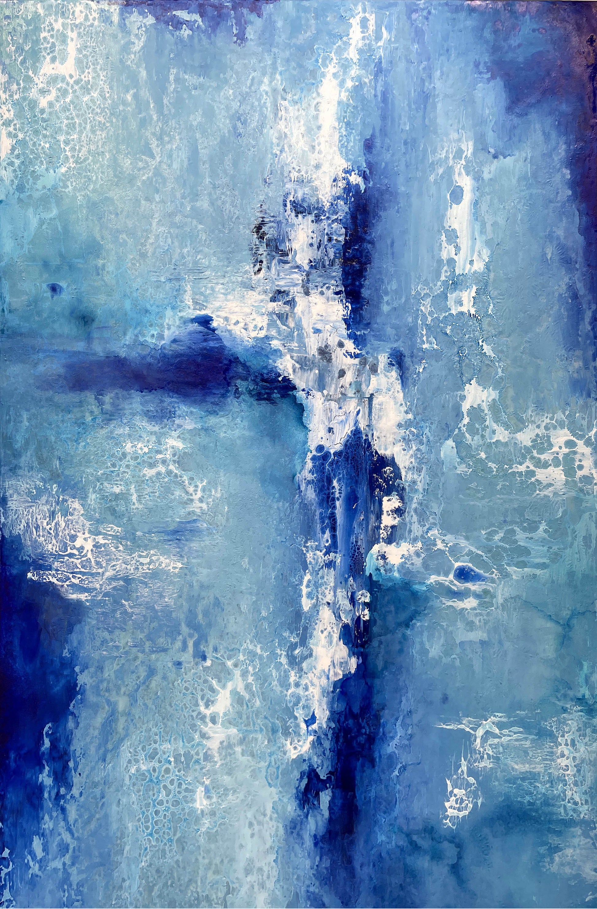 Blue Abstract Painting | Abstract Painting | E. Wildman Gallery