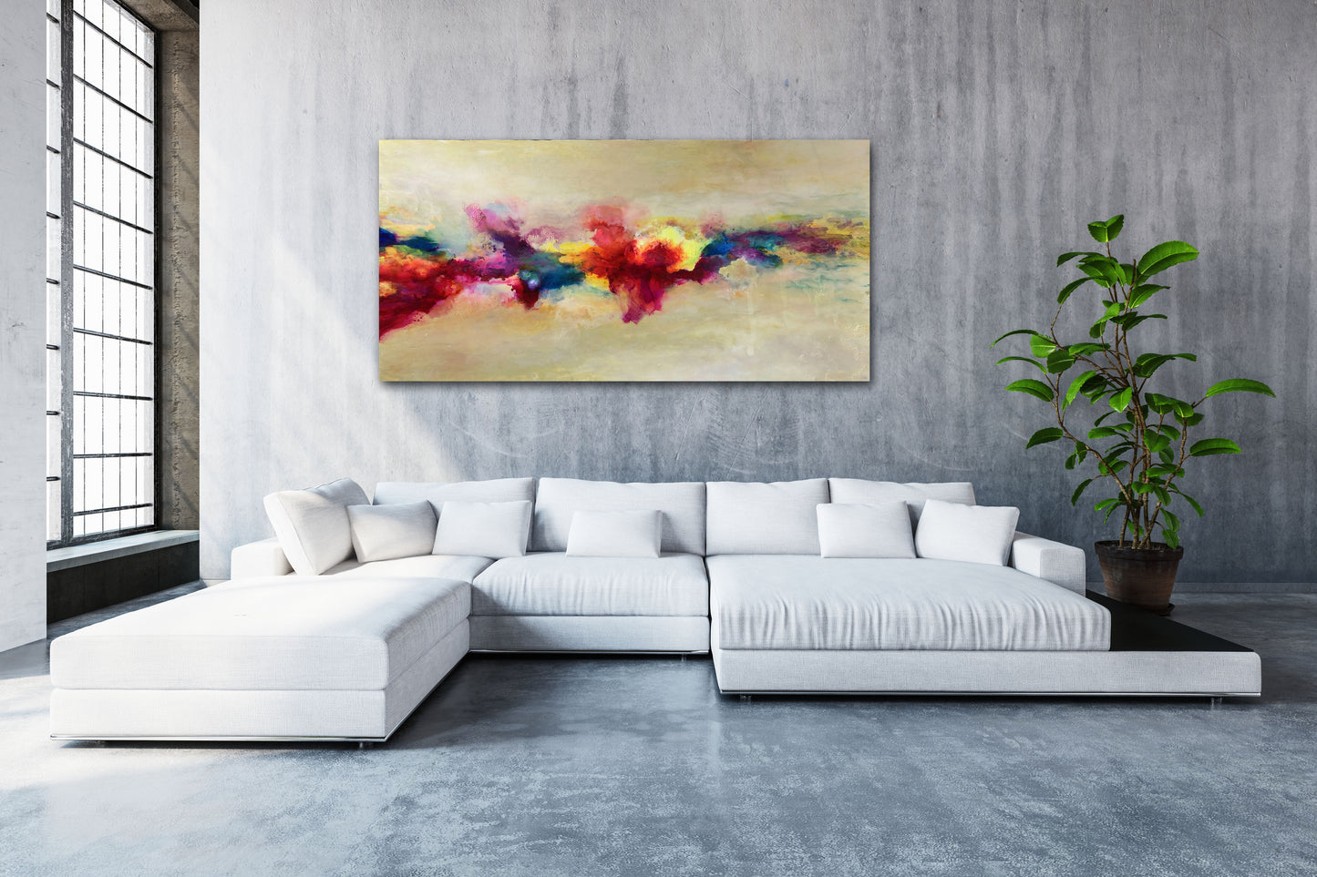 Hues to You! 36" X 72" - SOLD