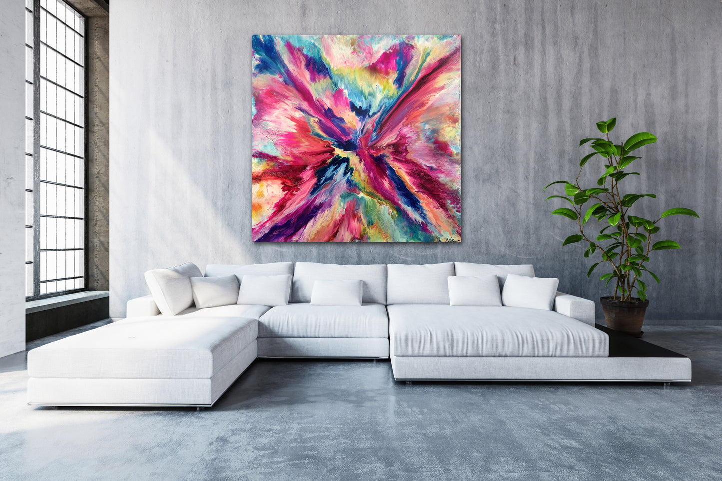 Soaring to Utopia 60" X 60" - SOLD